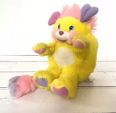 Buy POTATO CHIP 8  Plush YELLOW GIRL POPPLES DOLL Soft Toy MATTEL VINTAGE 1986 • 19.99£