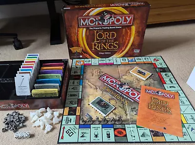 Buy Monopoly - The Lord Of The Rings - Trilogy Edition 2003 Hasbro Parker • 24.99£