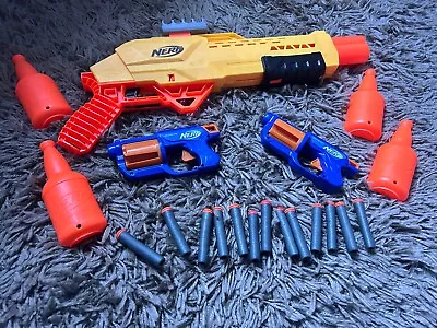 Buy Nerf Gun Bundle 3 Guns Target Practice And Bullets • 5£