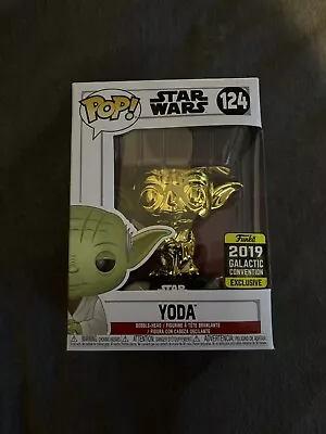 Buy Galactic Convention Exclusive Gold Yoda Funko Pop #124 • 10£