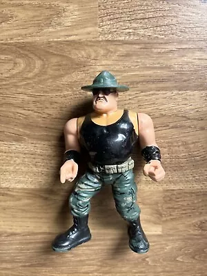 Buy Wwe Sgt. Slaughter Hasbro Wrestling Figure Wwf Series 3 1991  • 5£