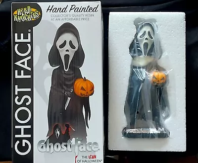 Buy Neca Head Knocker Scream Ghost Face W/Pumpkin 8  Head Knocker - IN STOCK • 44.95£