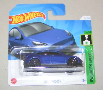 Buy Hot Wheels 2024 - Tesla Model Y - Short Card 1:64 - Hw Green Speed - HTB80 • 2.53£