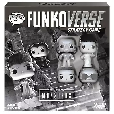 Buy Funko POP! Funkoverse Universal Monsters Strategy Game 100 4 Figure Pack • 17.99£