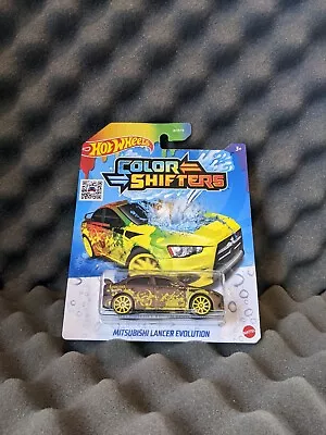 Buy Hot Wheels Colour Shifters Brown Yellow Mitsubishi Lancer Evolution 2022 R18 New • 12.34£