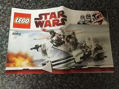 Buy Lego Star Wars Snow Speeder Bike Set 8084 Instruction Manual Only • 1.99£
