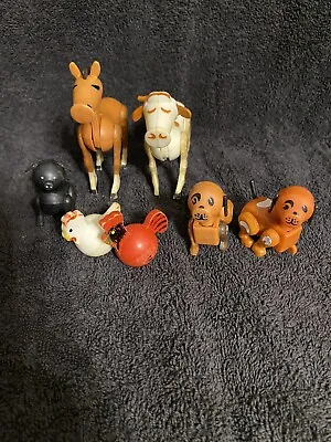 Buy Vintage Plastic Farm Animals Poseable Made In Hong Kong Fisher Price • 15.56£
