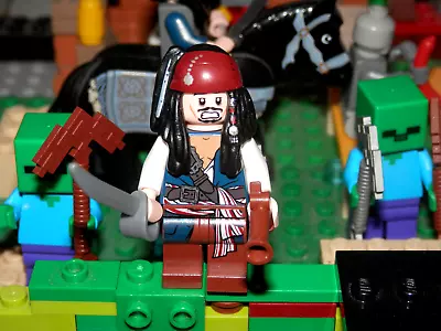 Buy Lego Minifigures - Captain Jack Sparrow - Pirates Of The Caribbean - Lego Figure • 7.95£