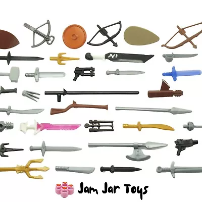 Buy LEGO Minifigure Weapons BRAND NEW - Large Selection 120+ Types Choose Mix SAVE • 1.90£