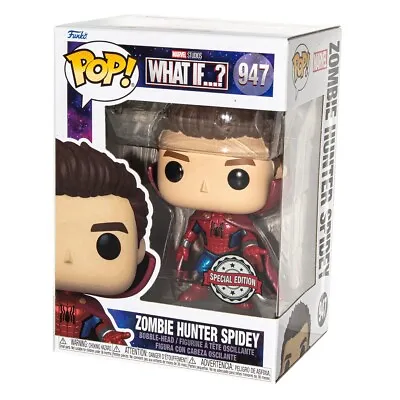 Buy Funko POP Marvel What If #947 Zombie Hunter Spidey Unmasked Figure New 58253 • 13£
