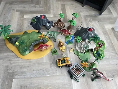 Buy Playmobile Dinosaur Volcano Bundle Including Multiple Sets 4170 & 4171 Vintage • 40£