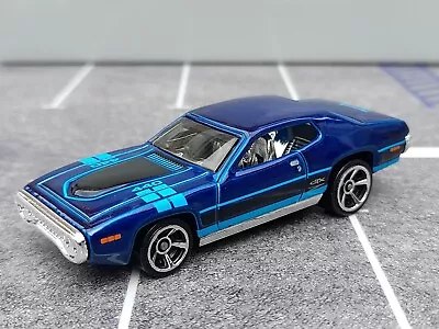 Buy Hot Wheels '71 Plymouth GTX Blue New Loose 1/64 Muscle Mania • 4.99£