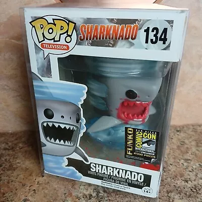 Buy VAULTED Funko POP Sharknado Shark 134 Bloody Splatter SDCC 2014 LE 2500 Damaged • 141.19£