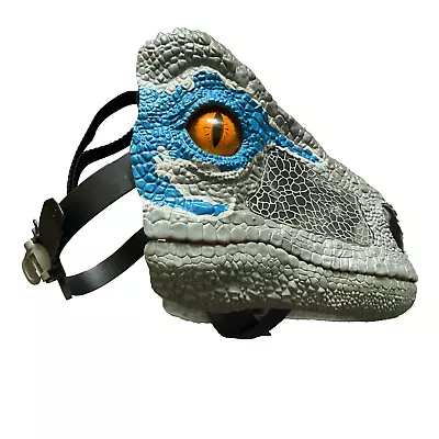 Buy Jurassic World Chomp N Roar Mask Velociraptor Raptor Blue Dinosaur Hasbro VGC • 18.99£