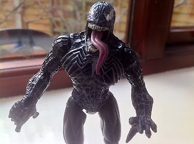 Buy Marvel Spiderman Movie Poseable Freestanding Venom Figure Black Suit • 17.99£