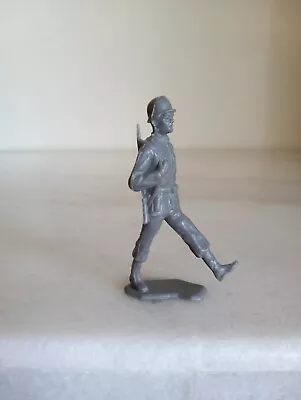 Buy Louis Marx MCMLXIII WWII German Gray Toy Soldier Marching 1960's • 4.66£