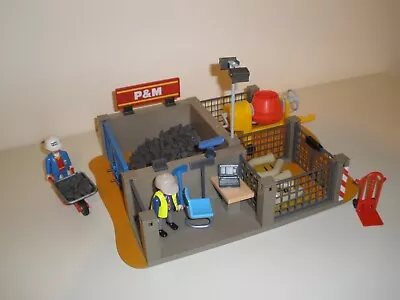 Buy Playmobil Construction - Builders Yard With Playmobil Rubble And Cement Mixer. • 18£