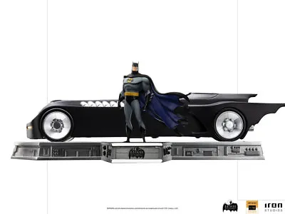 Buy Dc Animated Series Batman And Batmobile Deluxe 1/10 Statue Iron Studios • 1,239.84£