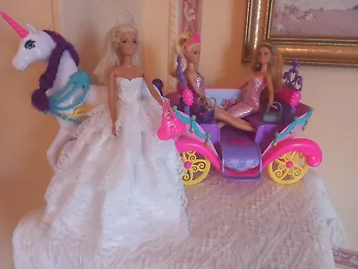 Buy Barbie Carriage & Dolls,shoes,handbags,prom,ball,party • 24.99£