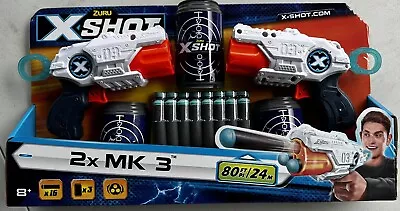 Buy Zuru X-Shot  Blaster Guns X2 Including 26 Bullets • 15£