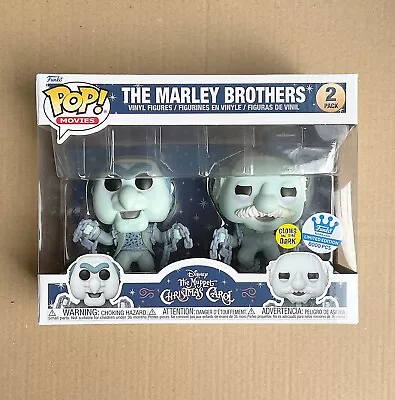 Buy Funko Pop The Muppet Christmas Carol The Marley Brothers GITD 2-Pack + Protector • 84.99£
