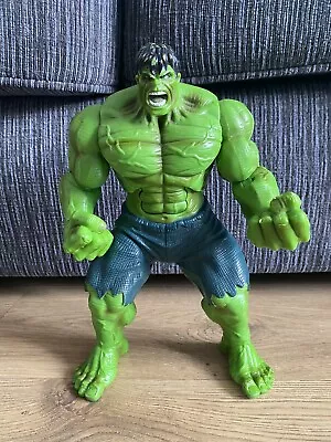 Buy Incredible Hulk Marvel Hasbro 11  Action Figure Smashin Stompin Hulk Sound 2008 • 17.97£