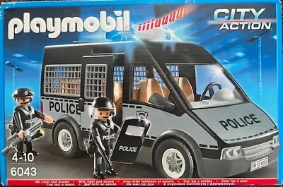 Buy Playmobil City Action Police Van With Lights And Sound (6043) • 15£