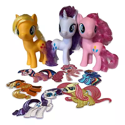 Buy My Little Pony 2016 G4 Bundle Rarity  Pinkie Pie Apple Jack Iron Sew On Patches, • 15.30£