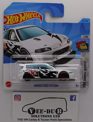 Buy Hot Wheels Honda Civic Custom EG White Hotwheels Short Card 2023 NEW HKH33 • 3.49£