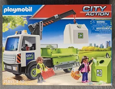 Buy PLAYMOBIL 71431 / City Life / Glass Recycling Truck With Container / New In Box • 34.99£