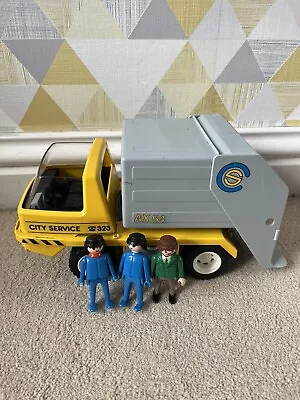 Buy Playmobil Bundle Rubbish Garbage Truck 1978 3 Figures Geobra • 9.99£