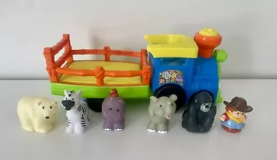 Buy Fisher Price Little People Zoo Animals Bundle Train 6 Figures • 13.49£