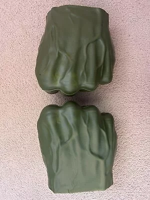 Buy Marvel Hasbro 2015 Avengers Incredible Hulk Open Grip Green Foam Gloves Hands • 5.99£