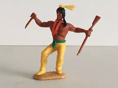 Buy 1 X TIMPO TOYS. WILD WEST INDIAN WARRIOR 1/32 PLASTIC SOLDIER.. • 1.99£
