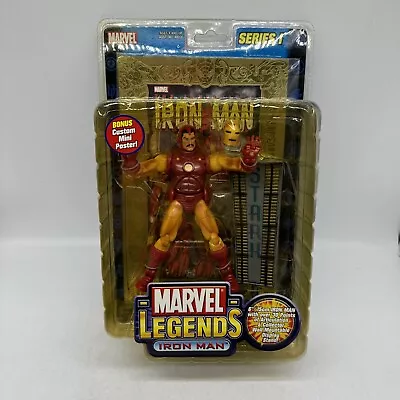 Buy Toy Biz Marvel Legends Series 1 Figure IRON MAN 6  Figure, RARE Yellow Armour • 39.99£