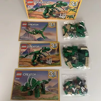 Buy Lego Creator 3 In 1 Dinosaur Set 31058 Age 7 - 12 Sealed Bags Instructions • 5.50£