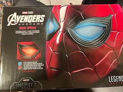 Buy New Marvel Legends Series Spider-Man Iron Spider Helmet Electronic Light Up • 80£