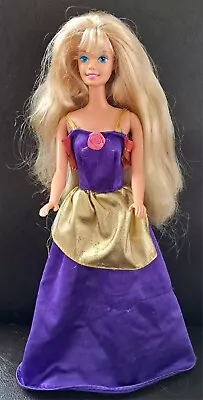 Buy Vintage Barbie Doll, Purple Dress/rose • 3£
