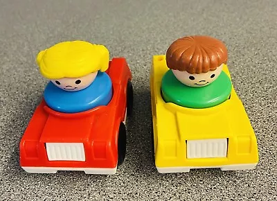 Buy Vintage Fisher Price Little People And Cars X 2 • 5£