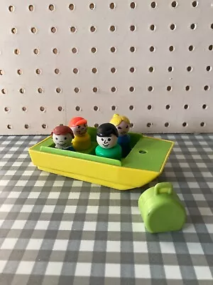 Buy Vintage Fisher Price 1970s Little People Boat And Four People • 5£