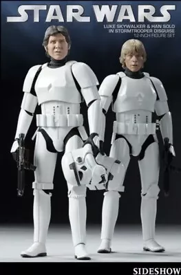 Buy Ultra Rare Sideshow STAR WARS HAN SOLO & LUKE STORMTROOPERS 12  2179 NEW SEALED • 673.59£
