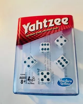 Buy Yahtzee 5 Dice Game Travel Plastic Case Pack Sealed Hasbro- BRAND NEW • 0.99£