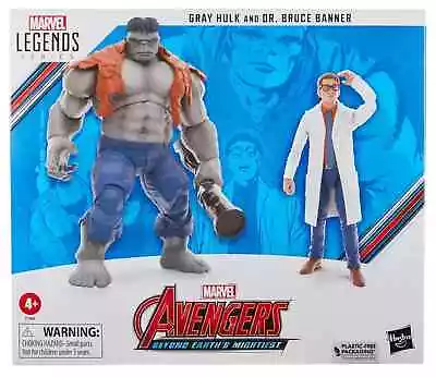 Buy Marvel Legends Series Grey Hulk And Dr Bruce Banner 6  Action Figure Set Hasbro • 39.99£