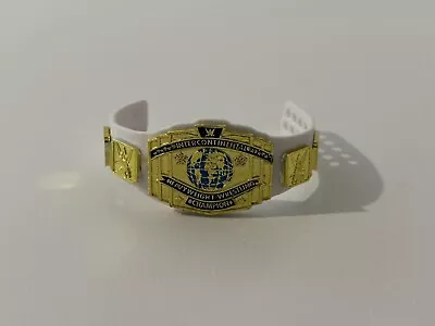 Buy WWE Mattel White Intercontinental Wrestling Figure Championship Belt WWF AEW WCW • 7.99£