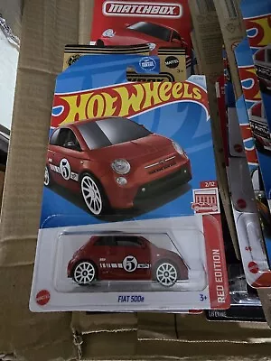 Buy Hot Wheels Fiat 500e Red Edition • 15£