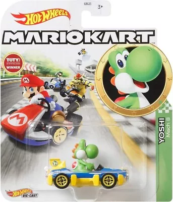 Buy Hot Wheels Mariokart - Yoshi Mach 8 Kart • 12.99£