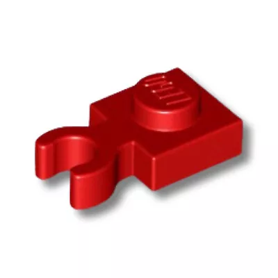 Buy Lego X3 Plate Modified 1x1 Clip Horizontal O Clip Crochet Pince Rouge/red 61252 • 3.50£