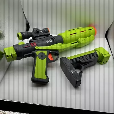 Buy Star Wars IMPERIAL DEATH TROOPER Glowstrike NERF Gun Deluxe Blaster Rifle Green • 34.99£