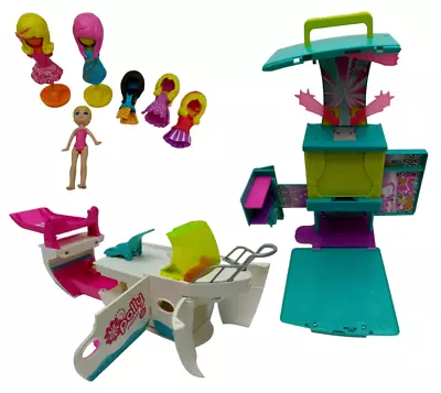 Buy Polly Pocket Bundle Fashion Stage Ultimate Party Boat & 5 X Quick Change Dolls • 10.49£