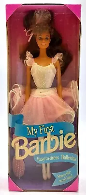 Buy 1992 My First Ballerina Barbie Doll / Brunet Ballet Dancer / Mattel 2770, NrfB • 50.48£